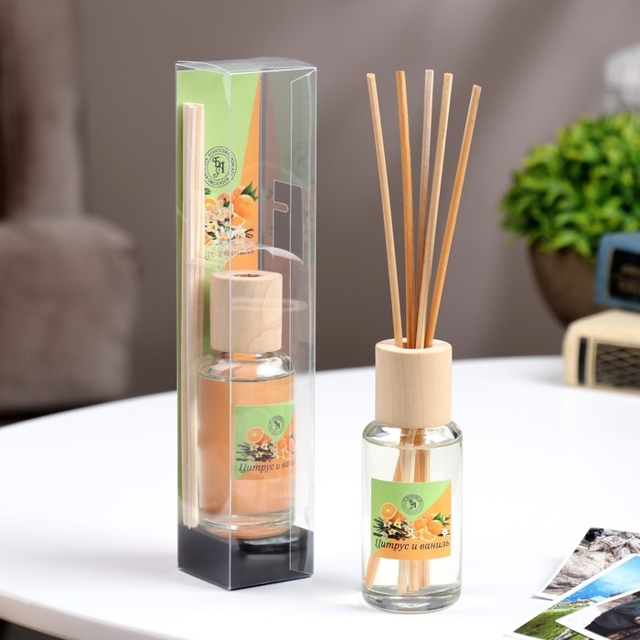 Диффузор ароматический  Диффузор ароматический "Модерн", 50 мл, цитрус и ваниль, "Богатство Аромата"