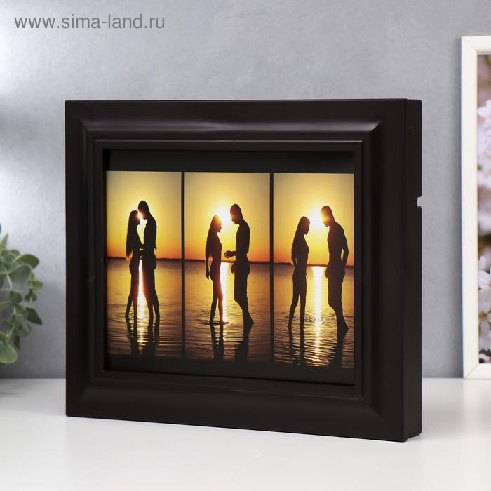 Ключница Ключница "Влюбленная пара" Венге 26,5х31,5х4,5 см