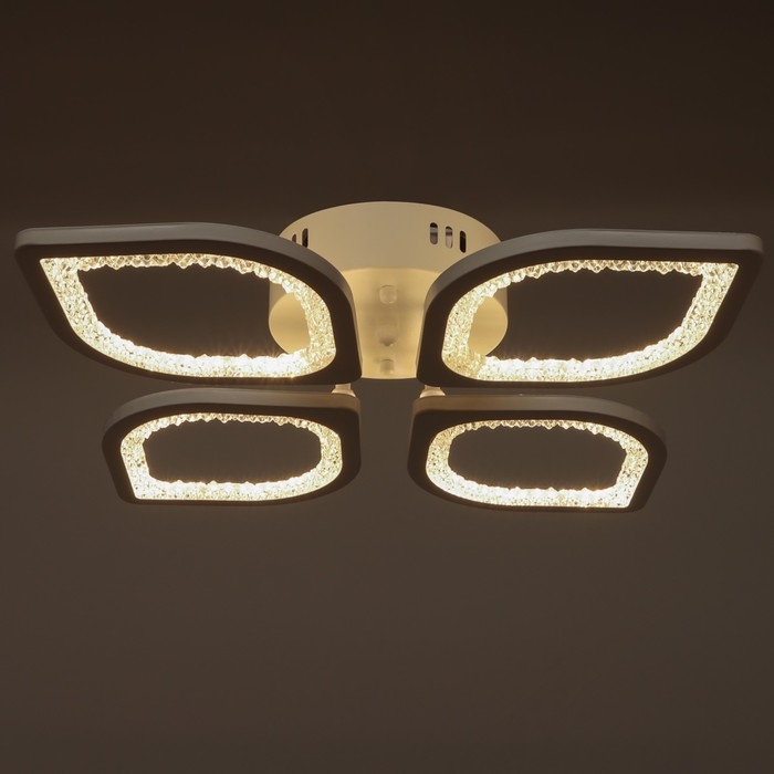Люстра ГАЛЛОП светодиодная Ромб 70Вт LED 2700-4200К белый 38х38х9,5см