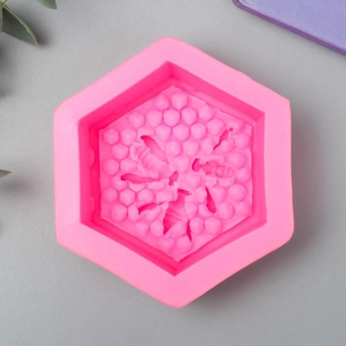 Молд силикон Молд силикон "Соты и пчёлы" 3х7,9х7,2 см