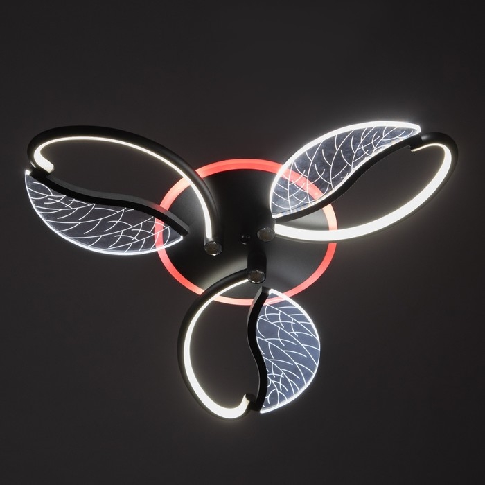 Люстра "Астрид" 3хLED 66Вт 3000-6000К RGB черный 60х60х8см