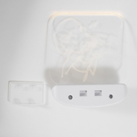 Ночник "Любовь" LED 3Вт USB АКБ белый 12х14,5 см RISALUX