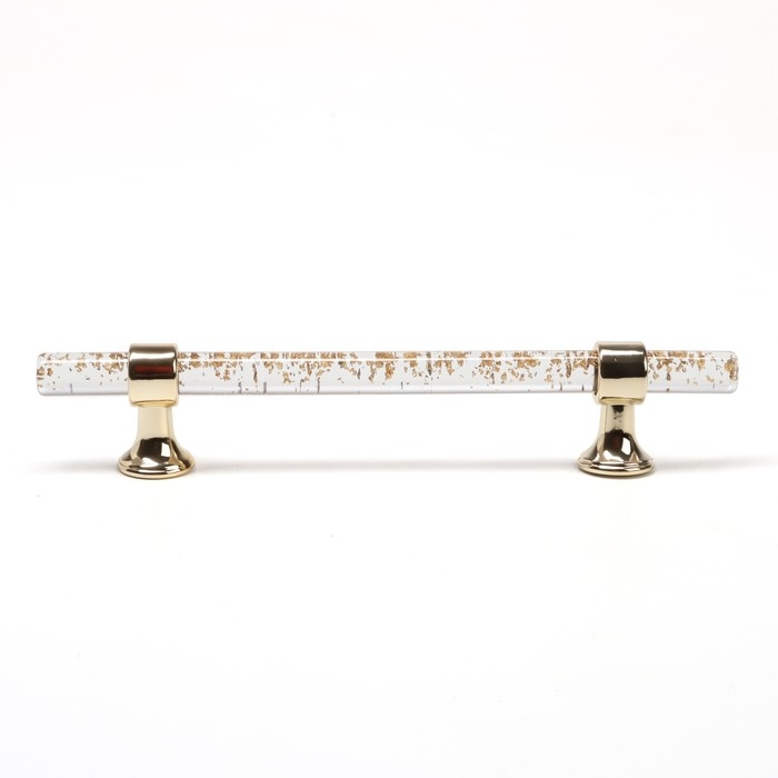 Ручка скоба CAPPIO PK106, м/о 128 мм, D=12 мм, пластик, цвет прозрачно-золтой/золото Ручка скоба CAPPIO PK106, м/о 128 мм, D=12 мм, пластик, цвет прозрачно-золтой/золото