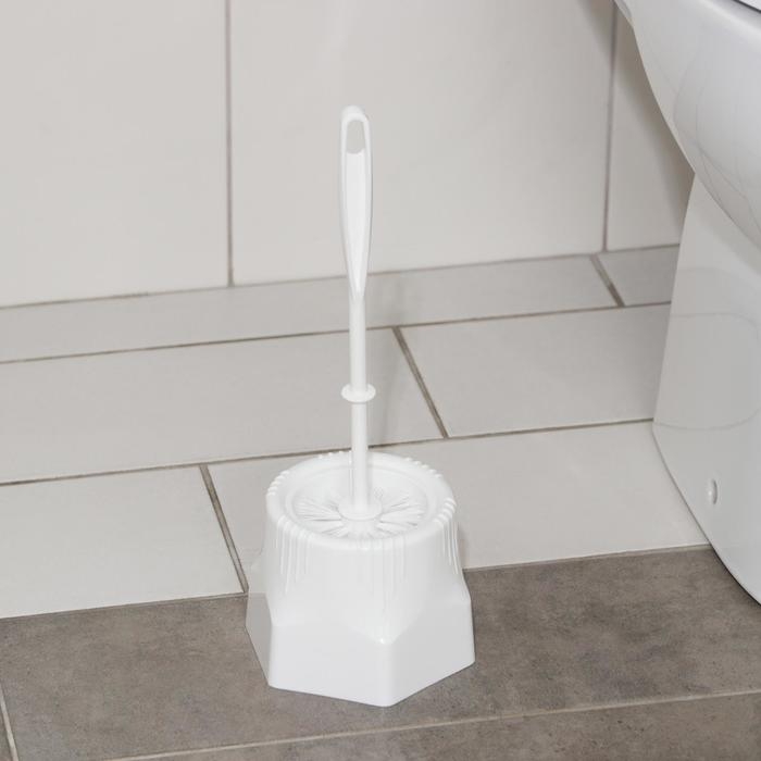 Ёршик для унитаза с подставкой «Лотос», 13,5×13,5×34,5 см, цвет МИКС Ёршик для унитаза с подставкой «Лотос», 13,5×13,5×34,5 см, цвет МИКС