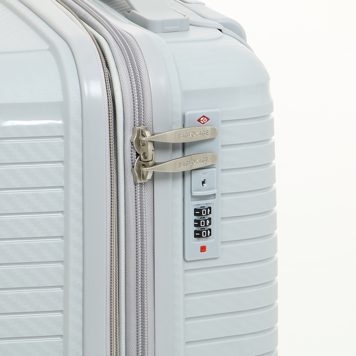 Чемодан малый 47 л (S) Bagvoyage, отдел на молнии, с расширением, кодовый замок, 4 колеса, цвет серый Чемодан малый 47 л (S) Bagvoyage, отдел на молнии, с расширением, кодовый замок, 4 колеса, цвет серый