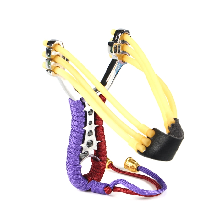 Рогатка металлическая Рогатка металлическая "Настроение" в текстильной оплётке, 14 см, микс