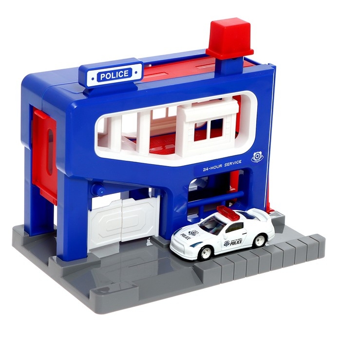 Парковка «Полицейский участок», с машинкой в комплекте, МИКС Парковка «Полицейский участок», с машинкой в комплекте, МИКС