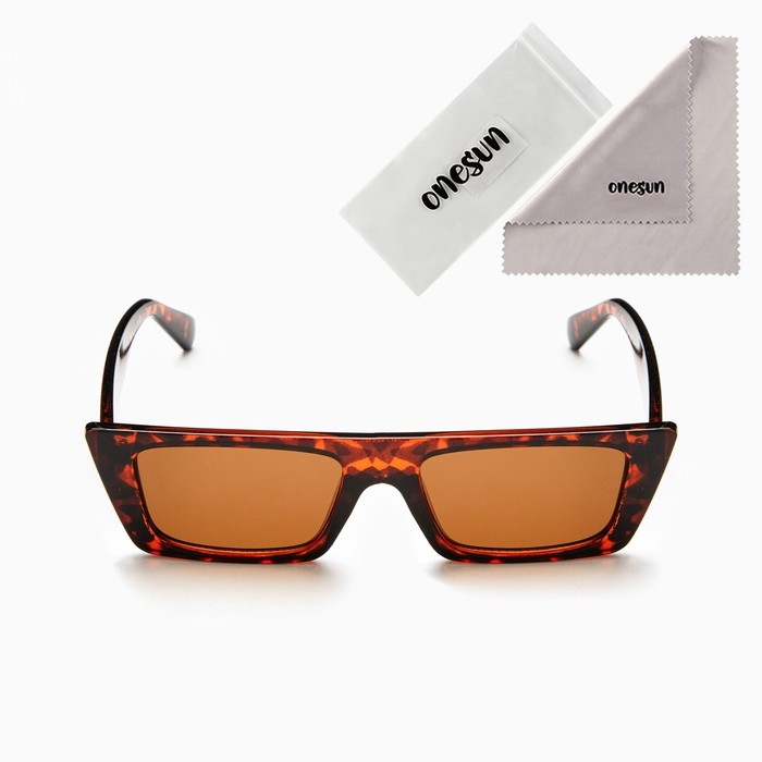 Очки солнцезащитные Очки солнцезащитные "OneSun", uv 400, дужка 14.5 см, ширина 15 см, линза 3.2 х 5.2 см