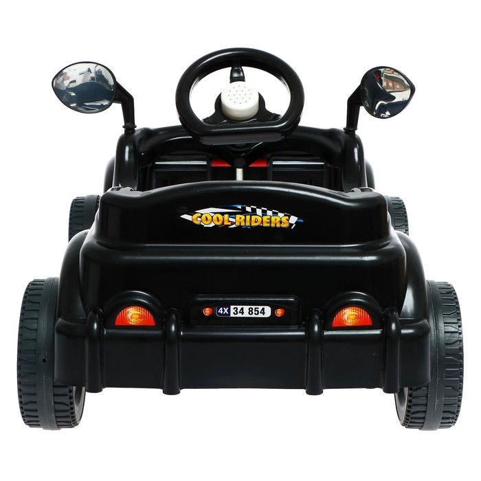 Машина-каталка педальная Cool Riders, с клаксоном, цвет чёрный Машина-каталка педальная Cool Riders, с клаксоном, цвет чёрный