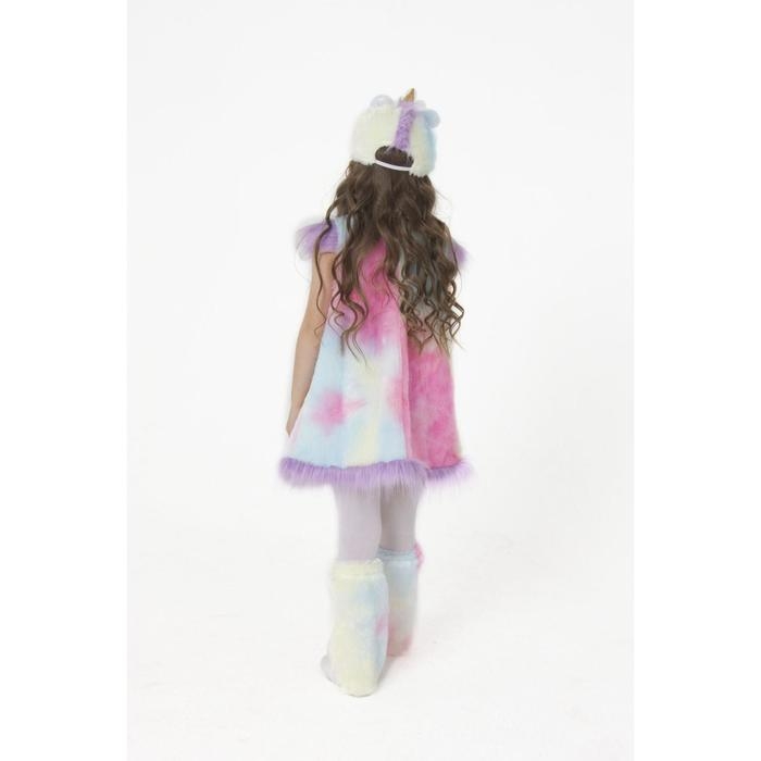 Карнавальный костюм «Единорожка Нежность», маска, сарафан, гетры, р. 26, рост 104 см Карнавальный костюм «Единорожка Нежность», маска, сарафан, гетры, р. 26, рост 104 см