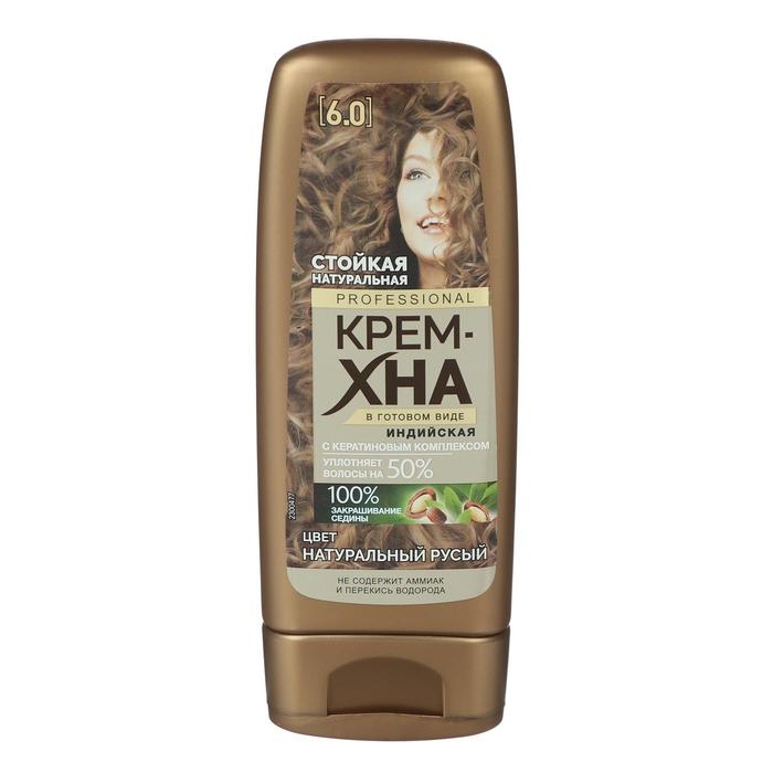 Крем-хна индийская натуральная в готовом виде, тон натуральный русый, 140 мл Крем-хна индийская натуральная в готовом виде, тон натуральный русый, 140 мл