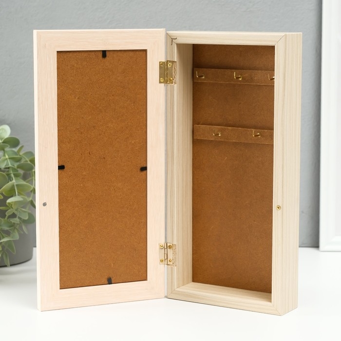 Ключница Ключница "Кот" 14х29 см молочный дуб