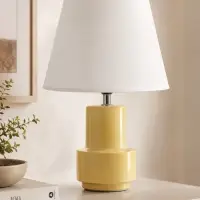 Лампа настольная RISALUX &laquo;Теория&raquo;, Е14, 40 Вт, бежевая, 22.2&times;22.2&times;33 см
