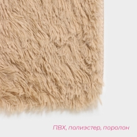 Коврик для дома Доляна «Пушистик», 40×60 см, цвет бежевый