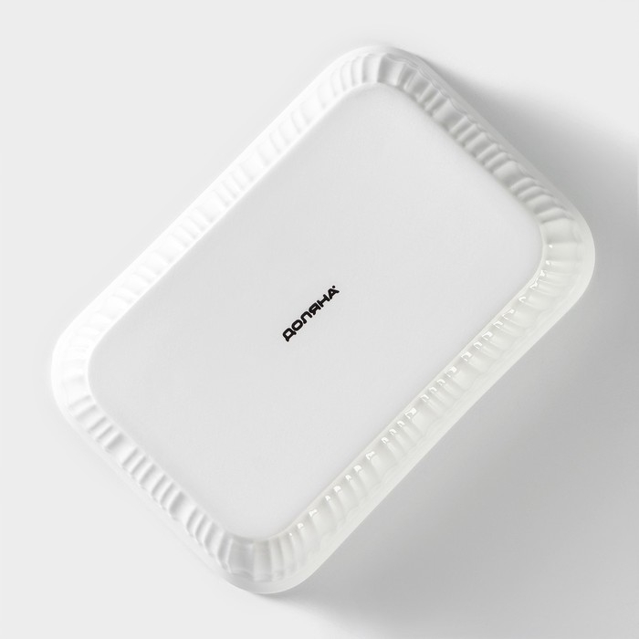 Форма для выпечки из жаропрочной керамики Доляна «Маффин», 500 мл, 18×12,4×4 см, цвет белый Форма для выпечки из жаропрочной керамики Доляна «Маффин», 500 мл, 18×12,4×4 см, цвет белый