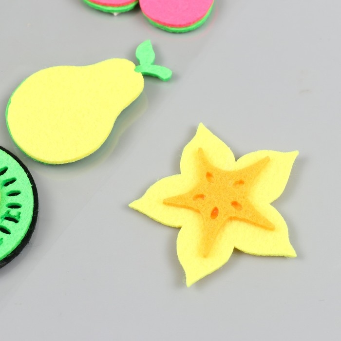 Наклейка фетр Наклейка фетр "Фрукты" 21х12,3 см