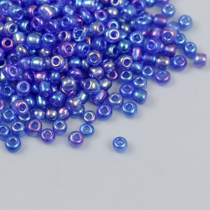 Бисер стекло 6/0  Бисер стекло 6/0 "Фиолетовый" хамелеон 450 гр