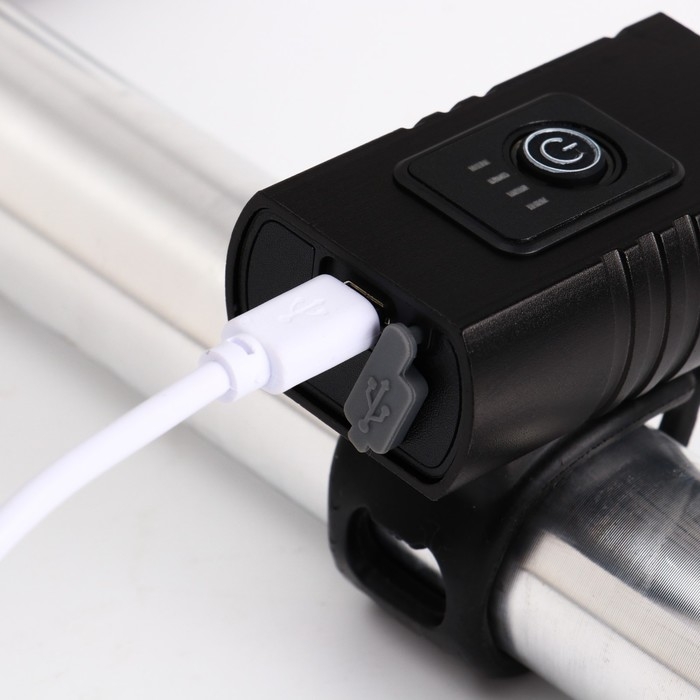 Фонарь велосипедный передний аккумуляторный, водонепроницаемый, 6 режимов Фонарь велосипедный передний аккумуляторный, водонепроницаемый, 6 режимов