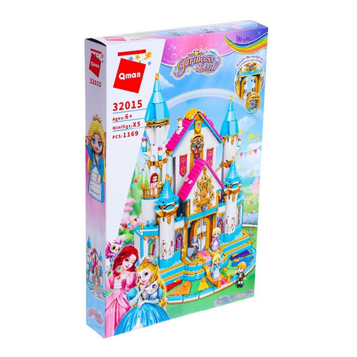 Конструктор Принцессы «Королевский замок», 5 минифигур и 1169 деталей Конструктор Принцессы «Королевский замок», 5 минифигур и 1169 деталей