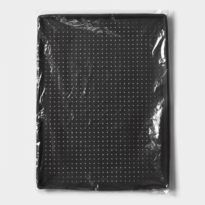 Коврик перфорированный прямоугольный Доляна, силикон, 40×31×1 см, цвет коричневый Коврик перфорированный прямоугольный Доляна, силикон, 40×31×1 см, цвет коричневый