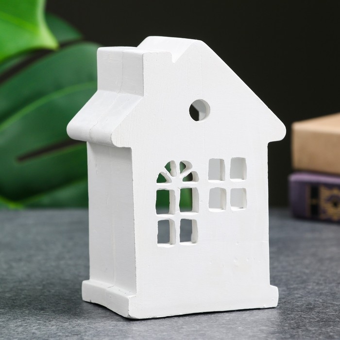 Подсвечник  Подсвечник "Домик" белый, 12х8,5х6см