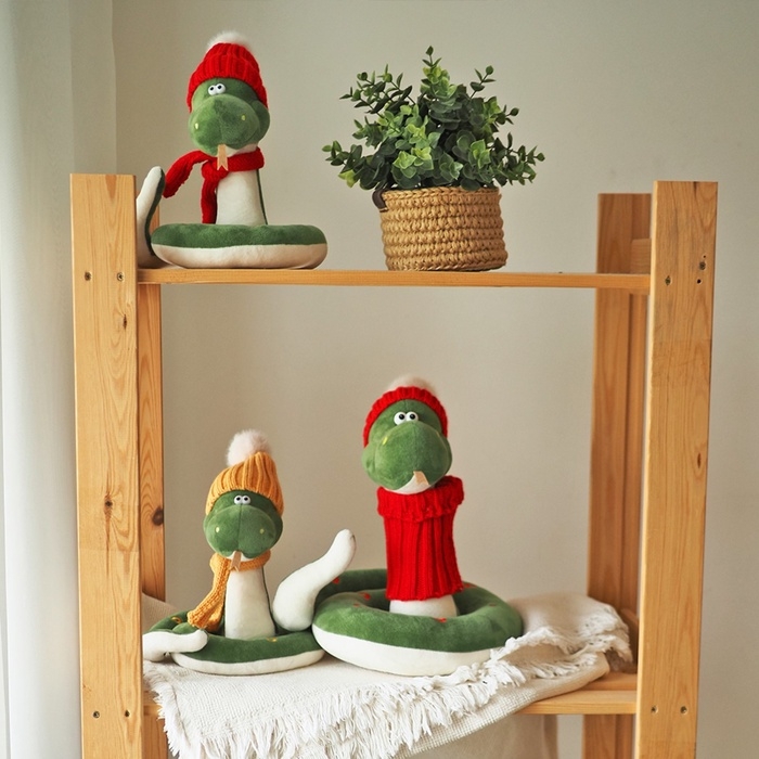 Новый год! Мягкая игрушка «Змей Сёма», в жёлтой шапке, 20 см Новый год! Мягкая игрушка «Змей Сёма», в жёлтой шапке, 20 см