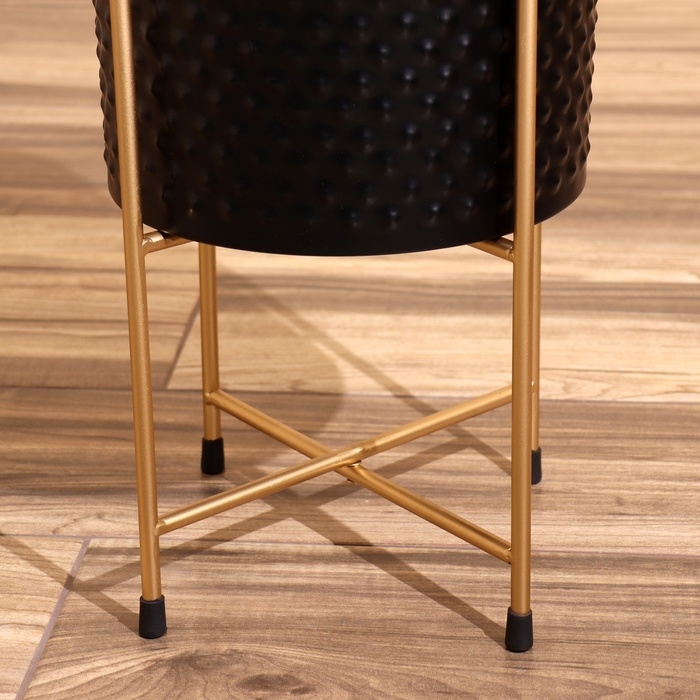 Кашпо на подставке  Кашпо на подставке "Космик" металл (набор 2 шт), диаметр 30 и 25 см