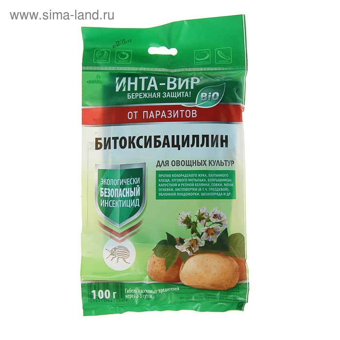 Инсектицид Битоксибациллин  Инсектицид Битоксибациллин "Инта-вир", 100 г