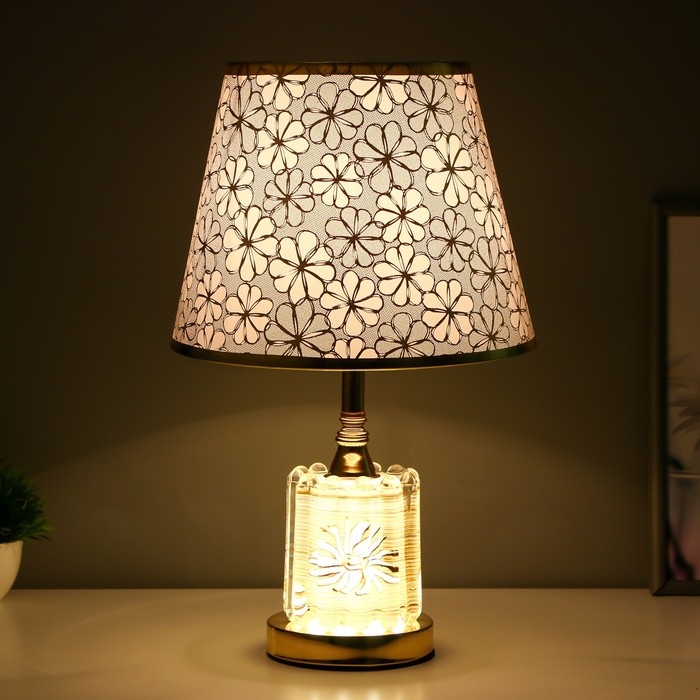 Настольная лампа с подсветкой Настольная лампа с подсветкой "Элоиза" Е27 40Вт золото 25х25х41 см
