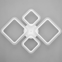 Люстра с ПДУ 24305/2 96Вт LED, диммир., 3000-6500К, белый, 71х52х10см