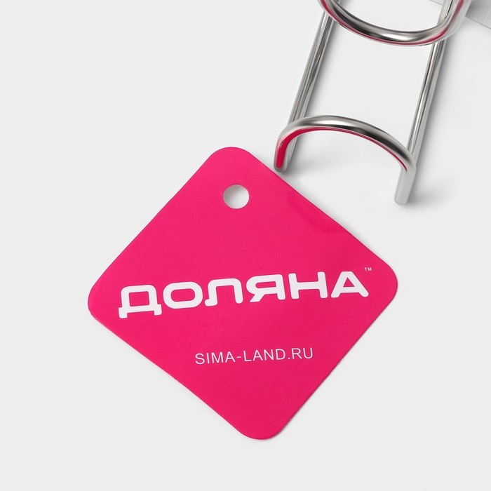 Держатель универсальный на липучке, 7×6×7 см, цвет хром Держатель универсальный на липучке, 7×6×7 см, цвет хром