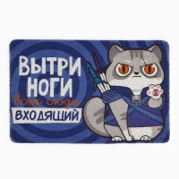 Коврик придверный "Вытри ноги", 40 х 60 см