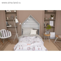 Постельное белье Этель 1.5 сп "Brave bear" 143х215 см, 150х214 см, 50х70 см -1 шт,100% хлопок, бязь