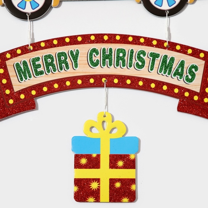 Декоративное украшение (подвеска)  Декоративное украшение (подвеска) "Merry Christmas" 45х38,5 см