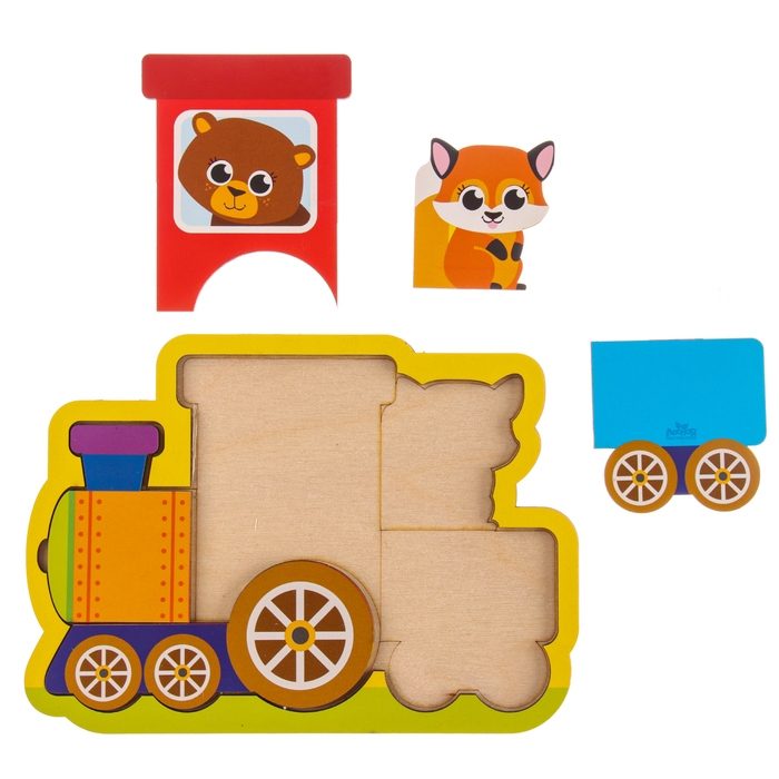 Головоломка «Паровозик» для самых маленьких Головоломка «Паровозик» для самых маленьких