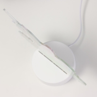 Светильник "Единорог" LED 3000К USB/от батареек 3хАА белый  16,3х9х23 см