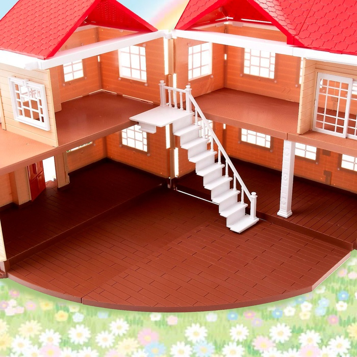 Дом для зверей «Загородный домик» с аксессуарами Дом для зверей «Загородный домик» с аксессуарами