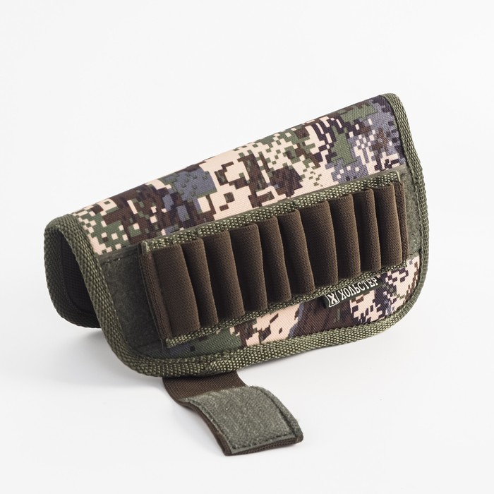 Патронташ на приклад универсальный, калибр 12, 16, 20, 7,62 мм, на 6 патронов, ткань Патронташ на приклад универсальный, калибр 12, 16, 20, 7,62 мм, на 6 патронов, ткань