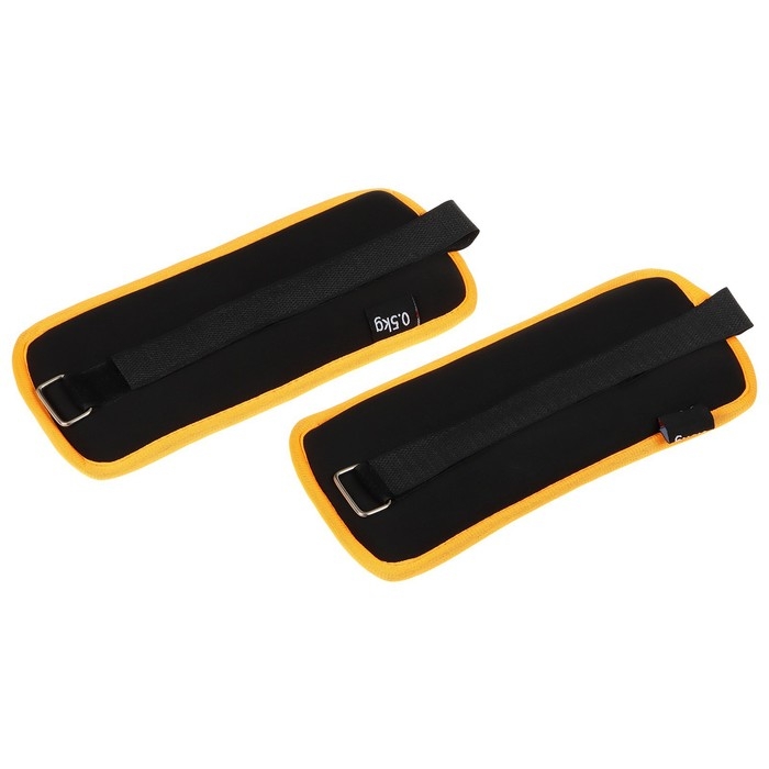 Утяжелители неопреновые ONLYTOP, 2 шт. х 0,5 кг, цвет чёрный Утяжелители неопреновые ONLYTOP, 2 шт. х 0,5 кг, цвет чёрный