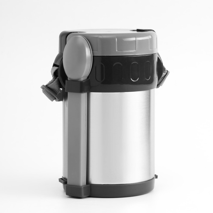 Термос для еды, 2 л + вилка, ложка, сохраняет тепло 8 ч, 22 х 13.5 х 15.5 см Термос для еды, 2 л + вилка, ложка, сохраняет тепло 8 ч, 22 х 13.5 х 15.5 см