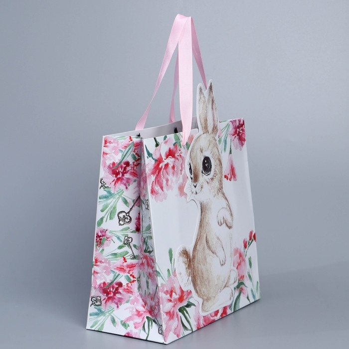 Пакет подарочный, упаковка, «Кролик», 22 х 22 х 10 см Пакет подарочный, упаковка, «Кролик», 22 х 22 х 10 см