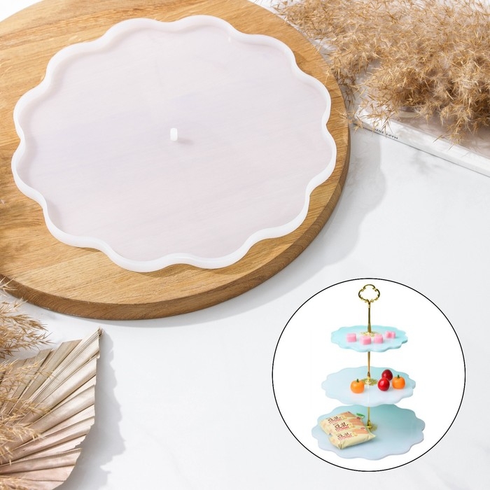 Молд Доляна &laquo;Лила&raquo;, силикон, d=27 см, цвет прозрачный