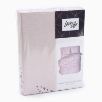 Постельное бельё LoveLife 2 сп Soft touch 175х215см, 210х220см, 50х70см-2шт, хлопок, бязь, 125г/м2