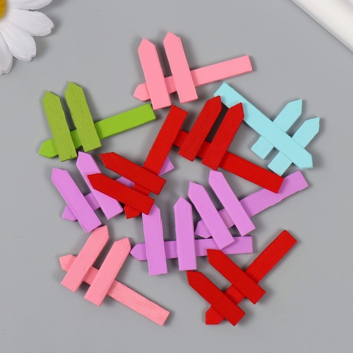 Декор для творчества дерево Декор для творчества дерево "Цветной указатель" набор 10 шт 3х5 см