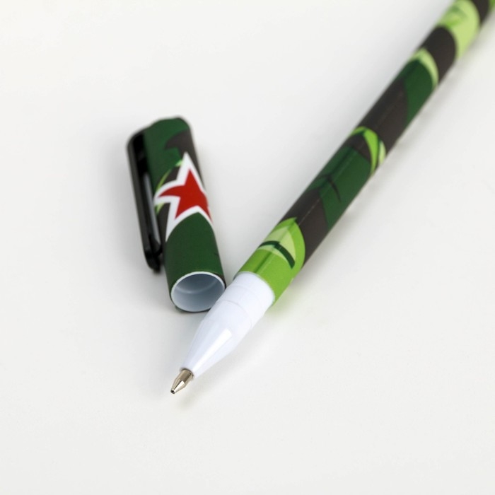 Ручка шариковая синяя паста 0.7 мм «С 23 февраля» пластик, в подарочной коробке Ручка шариковая синяя паста 0.7 мм «С 23 февраля» пластик, в подарочной коробке