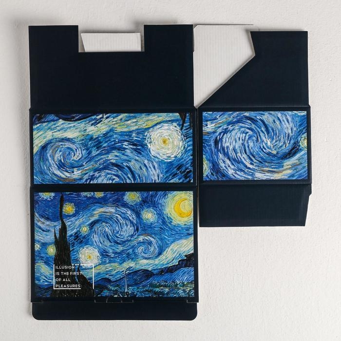 Коробка‒пенал, упаковка подарочная, «Ван Гог», 22 х 15 х 10 см Коробка‒пенал, упаковка подарочная, «Ван Гог», 22 х 15 х 10 см