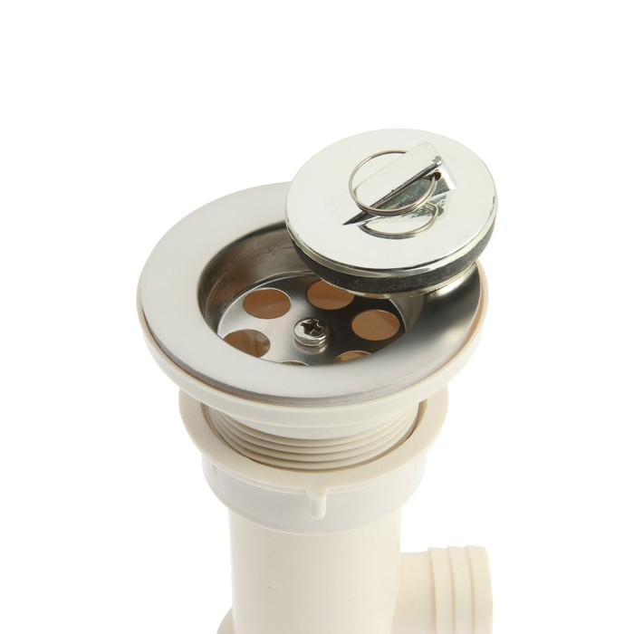 Сифон для мойки Accoona A469-1, 1 1/2 Сифон для мойки Accoona A469-1, 1 1/2", d=70 мм, с переливом, с гофрой