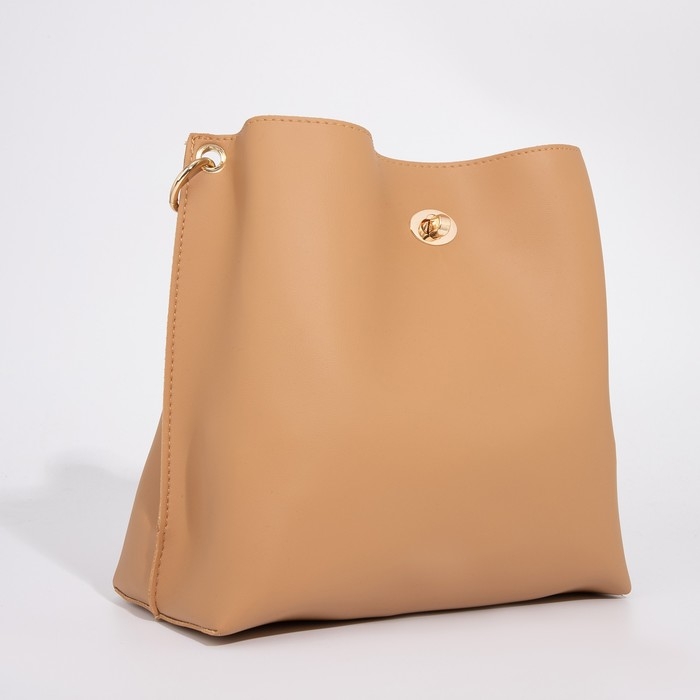 Сумка кросс-боди на застёжке, цвет бежевый Сумка кросс-боди на застёжке, цвет бежевый