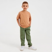Футболка детская MINAKU:Basic line kids цвет песочный, рост 158