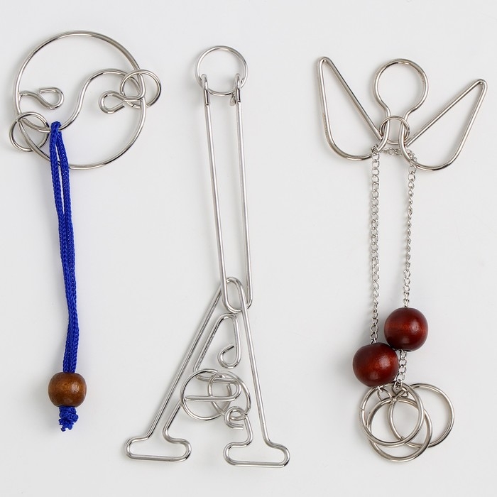 Металлические головоломки Металлические головоломки "Фрогго", 3 штуки